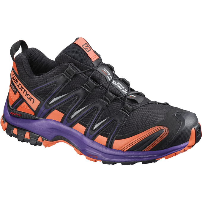 Salomon Singapore Womens Trail Running Shoes - XA PRO 3D GTX® LTD W Black/Orange | 73058-YNOF